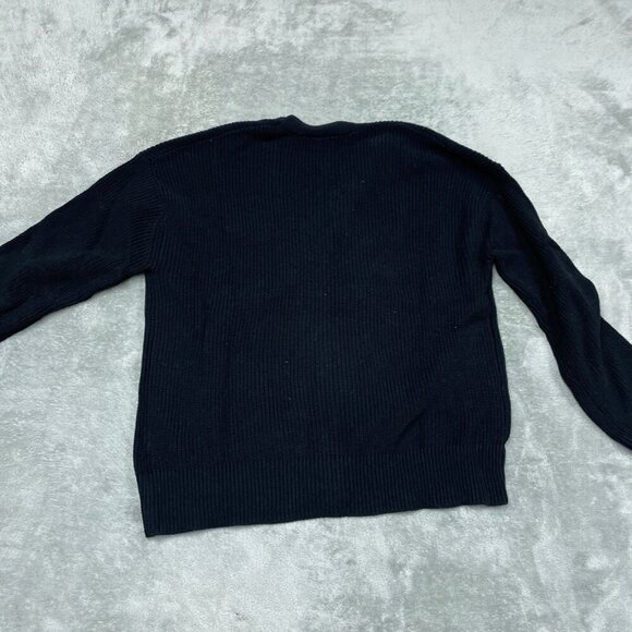 Hudson Los Angeles Cotton Buttondown Cardigan Black Size Large a1275 - Picture 8 of 9